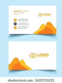 Clean and modern business card template