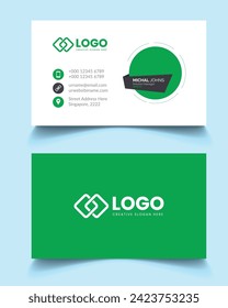 Clean and modern business card template