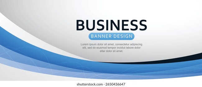 A clean and modern business presentation template featuring a wavy frame layout. Perfect for reports, corporate slides, marketing materials, and professional branding visuals.