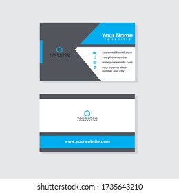 Clean And Modern Business Style business cards Template design for business.