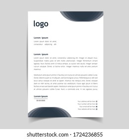 Clean And Modern Business Style Letterhead Design, Corporate and Abstract Template. eps10