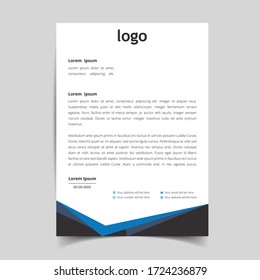 Clean And Modern Business Style Letterhead Design, Corporate and Abstract Template. eps10