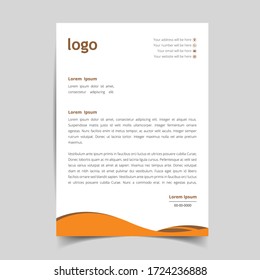 Clean And Modern Business Style Letterhead Design, Corporate and Abstract Template. eps10