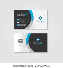 clean and modern businesscard design template