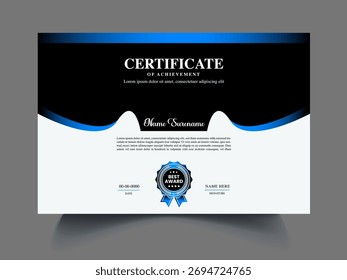 clean modern Certificate  design concept idea