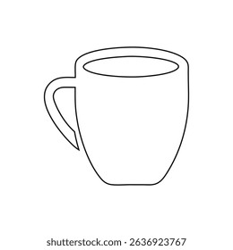 Clean and Modern Coffee Mug Close-Up