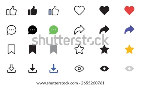 A clean and modern collection of social media icons pack perfect for websites, mobile apps, presentations, and marketing materials. Ideal for UIUX designers, developers, marketers, content creators.