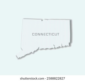 Clean and modern Connecticut state map. Perfect for presentations, branding, and digital applications.	