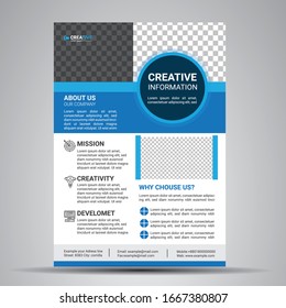 CLEAN & MODERN CORPORATE FLYER TEMPLATE. 

Easy customizable and editable
300 DPI CMYK Print Ready!