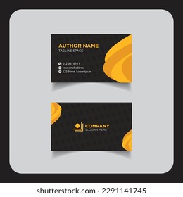 Clean modern and corporate luxury business card design template or visiting card design