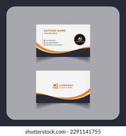Clean modern and corporate luxury business card design template or visiting card design