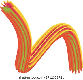 Ein sauberes, modernes Design mit abstrakten Linien und geometrischen Formen in einer lebendigen CMYK-Farbpalette, geeignet für Grafikdesign-Projekte.