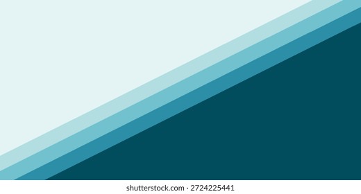 A clean, modern design featuring diagonal layers of varying shades of teal and white, creating a sense of depth and movement.