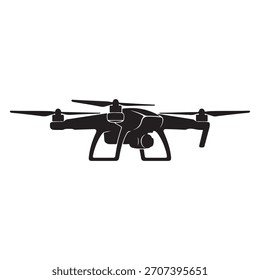 A clean, modern design featuring a drone in silhouette. This distinctive style is perfect for technology and aviation themes.