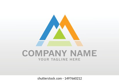Clean and modern design of real estate and city building logo template