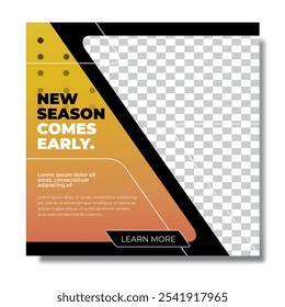 Clean modern dynamic social media feed template