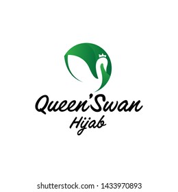 clean, modern, elegant and eye catching logo design with swan and orca on the logo