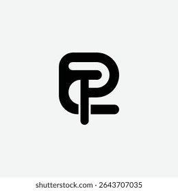 Clean and modern Ep Pe initial logo set with minimal monogram design, perfect for professional branding, digital identity, startups, or corporate business visual assets.