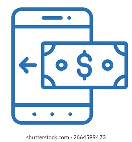 Um ícone de UI e UX limpo, moderno e de estilo plano focado em negócios e marketing, alimentado por design inteligente e clareza estratégica