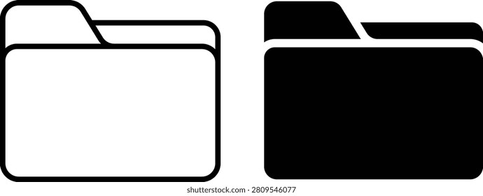 A clean and modern folder storage icon collection featuring outline and filled directory symbols. This minimalist vector graphic represents digital file organization, document storage, data management, and computer navigation concepts. Ideal for websites, software interfaces, mobile applications, business presentations, dashboards, and commercial design projects requiring professional technology-related visuals.
#FolderIcon #FileStorage #DigitalFiles #DataManagement #VectorIcon #UIElements #TechnologyDesign #MinimalIcon #BusinessGraphics #DocumentStorage #ModernVector #InterfaceDesign #DigitalOrganization #StockIllustration #GraphicDesign