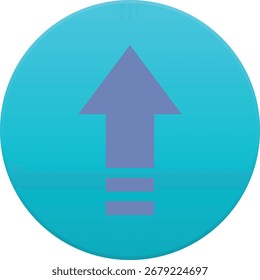 A clean, modern graphic design featuring a prominent upward-pointing arrow, suitable for indicating direction, progress, or an increase in various contexts.