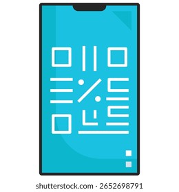 Um gráfico limpo e moderno com um código QR, perfeito para aplicações digitais, materiais de marketing e compartilhamento de informações. Este elemento de design versátil pode ser facilmente.