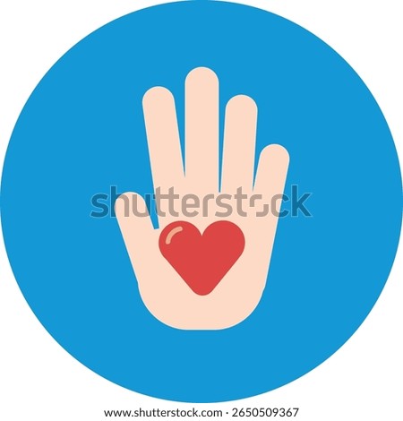 A clean, modern graphic featuring a solitary figure in a minimalist, flat design style, conveying concepts of giving, support, or individual action.