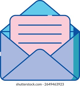 A clean, modern graphic representing a communication or message, likely a speech bubble or envelope, suitable for digital interfaces and branding.
