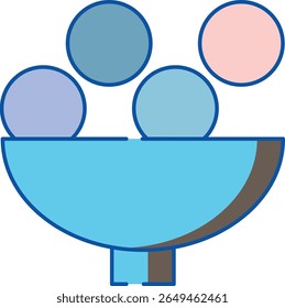 A clean, modern graphic representing a filter or funnel, suitable for data processing, search functions, or system configuration. Features a stylized funnel shape.