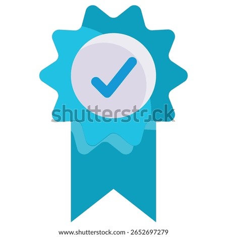 A clean, modern graphic representing a guarantee or seal of approval. This versatile design is suitable for various business, product, or service certifications and endorsements.