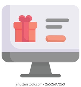 Um gráfico limpo e moderno que representa compras on-line, com elementos como um carrinho de compras, cartão de crédito e caixa de entrega, adequado para comércio eletrônico e marcas de varejo.