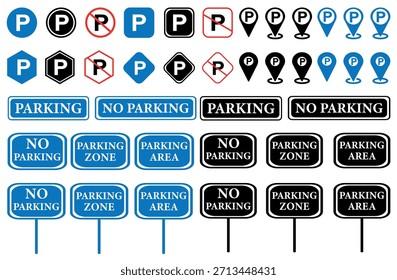 Gráficos limpos e modernos que representam a disponibilidade de estacionamento e orientação para veículos.
