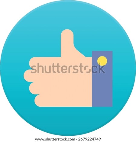 A clean, modern graphic representing a positive affirmation or endorsement, suitable for social media, websites, or user interface elements.