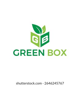 Clean and modern Green Box logo design symbolizing sustainability, freshness, and eco-conscious living. Perfect for organic products, packaging solutions, and green lifestyle brands.
