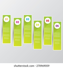 clean modern green digital illustration Infographic banners. Vector illustration can be used for workflow layout, diagram, number options, web design.