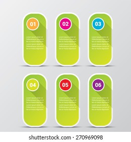 clean modern green digital illustration Infographic banners. Vector illustration can be used for workflow layout, diagram, number options, web design.