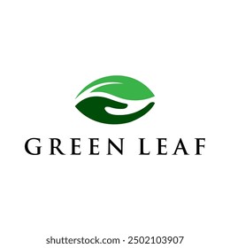 clean and modern green leaf concept