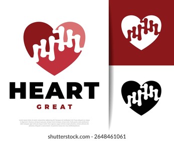 Ícone de linha de batimento cardíaco limpo e moderno. Perfeito para designs médicos, de saúde, de fitness e de aplicativos. Representando pulso, ECG e vida.