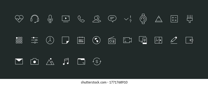 It's a clean, modern icon. It consists of simple lines.