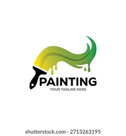Un icono limpio y moderno que combina una silueta de pincel estilizada con un toque abstracto y colorido para un impacto visual audaz y memorable.