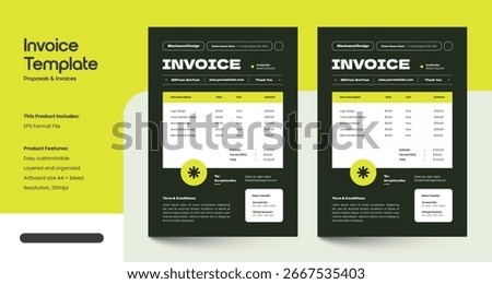 Clean and Modern Invoice Design Template