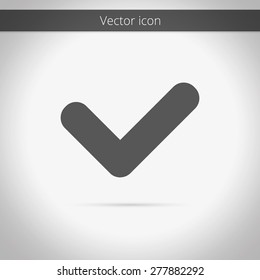Clean modern isolated vector check symbol icon