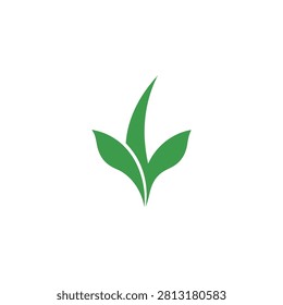 Clean modern leaf logo representing growth and sustainability. Perfect for organic brands, wellness companies, and environmental projects seeking a professional identity.
