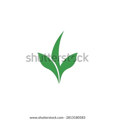 Clean modern leaf logo representing growth and sustainability. Perfect for organic brands, wellness companies, and environmental projects seeking a professional identity.