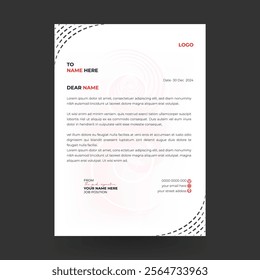 Clean And Modern Letterhead Design Template. Modern and business and corporate letterhead template. Creative and modern letter head templates