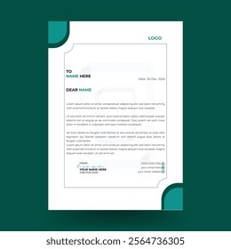Clean And Modern Letterhead Design Template. Modern A4 business and corporate letterhead template. Creative and modern letter head templates