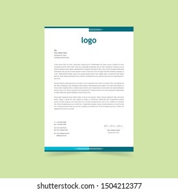 Clean And Modern Letterhead Template Design