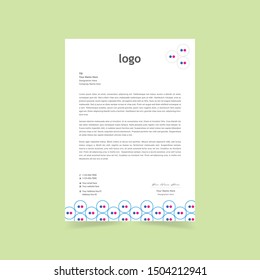 Clean And Modern Letterhead Template Design