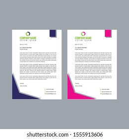 Clean And Modern Letterhead Template Design