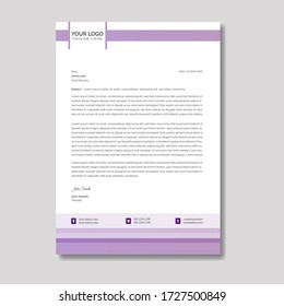 Clean And Modern Letterhead Template Design